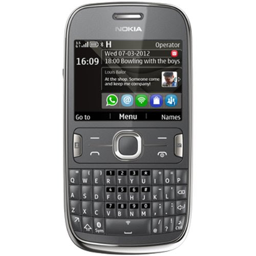 Nokia Asha 302 Gray Unlocked Smartphone - 3G 850/900/1900/2100 - U.S. Version with Warranty