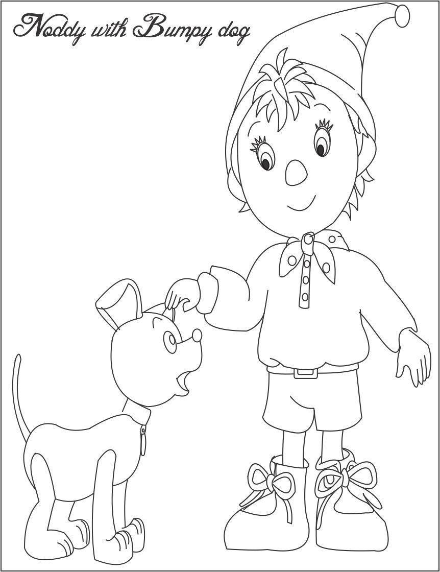 Noddy coloring pages download and print for free
