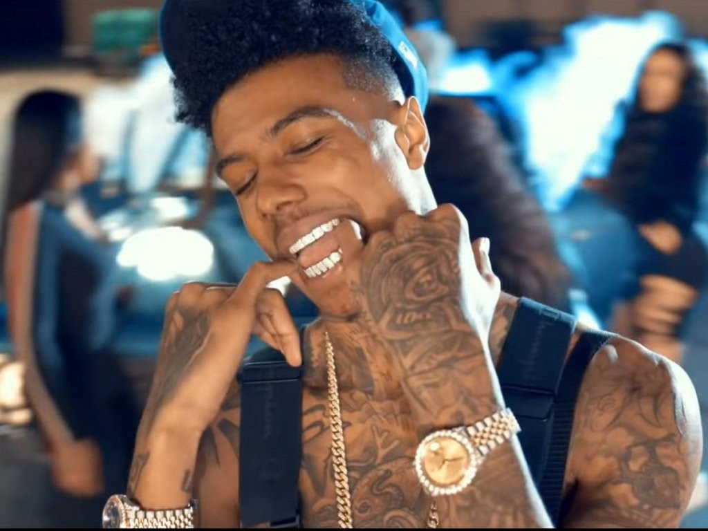 Black Neon: Blueface Rapper Wallpaper Cartoon