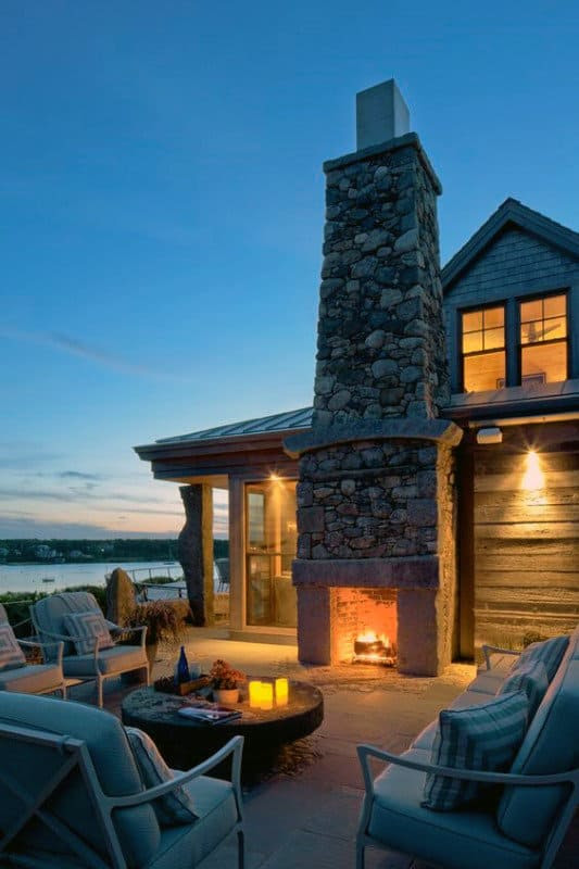 70 Outdoor Fireplace Designs For Men - Cool Fire Pit Ideas
