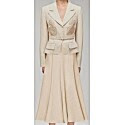 Kate Middleton wearing Self-Portrait Tailored Crepe Lace Detail Midi Dress