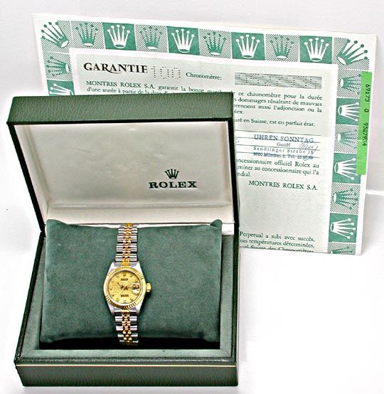 Foto 5, Rolex Datejust Damen Stahlgold Diamanten! Topuhr Neuw.!, U1964