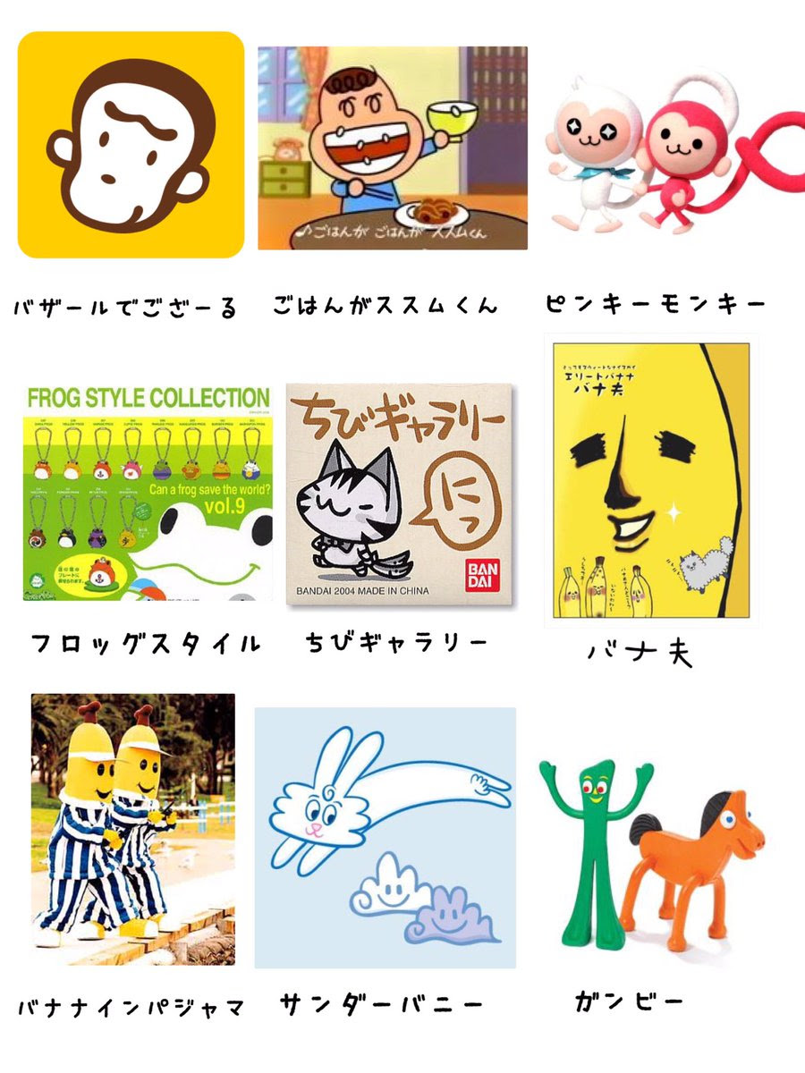 どのキャラが好きだった 平成に登場したキャラクターたちをまとめた画像が 懐かしすぎる と話題に アニメ情報サイトにじめん