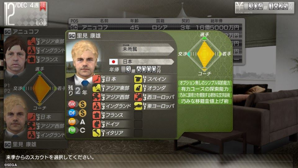 サカつく まったり世界最強クラブを目指す 14年目 週末プログラマーのだらだら日記