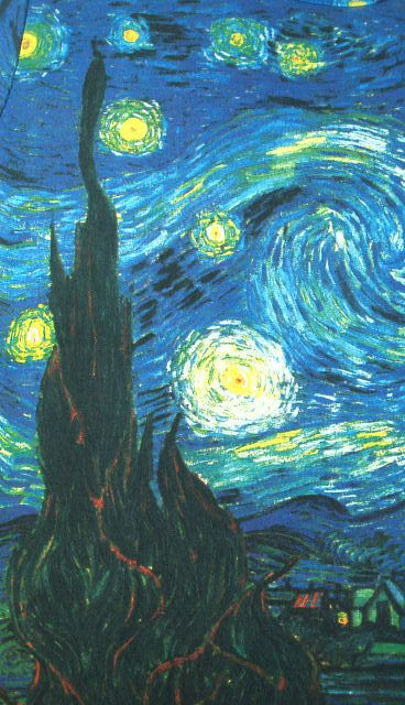 ゴッホのｔシャツ 絵画 星月夜のｔシャツ アートｔシャツ 名画ｔシャツ