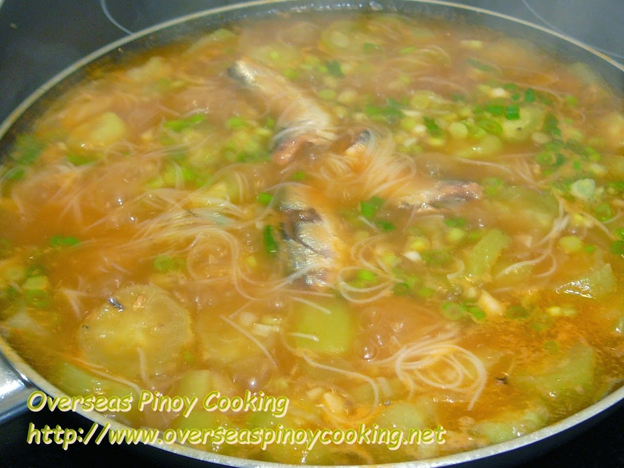 Patola at Sardinas with Misua - Cooking Procedure
