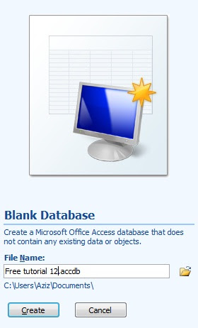 Cara membuat database baru 2
