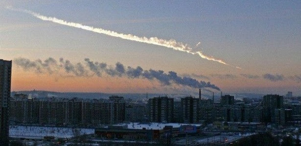 Imagem de arquivo mostra meteorito que atingiu a cidade russa de Chelyabinsk em 2013