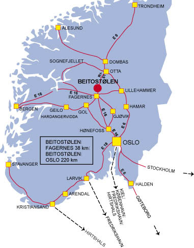 kart beitostølen Beitostølen kart | Hvor ligger Beitostølen?