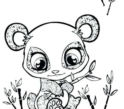 panda schattige baby dieren kleurplaten coloring  drawing