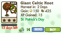Giant Celtic Knot Market Info