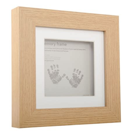 oak effect memory box frame cm  cm hobbycraft