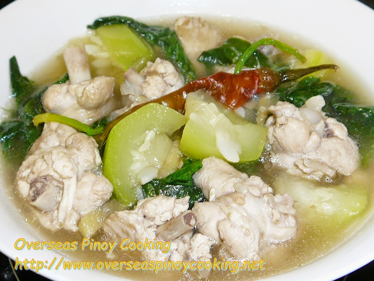 Tinolang Manok sa Upo