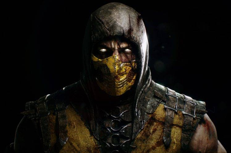 video Games, Face, Mortal Kombat X, Scorpion (character ...