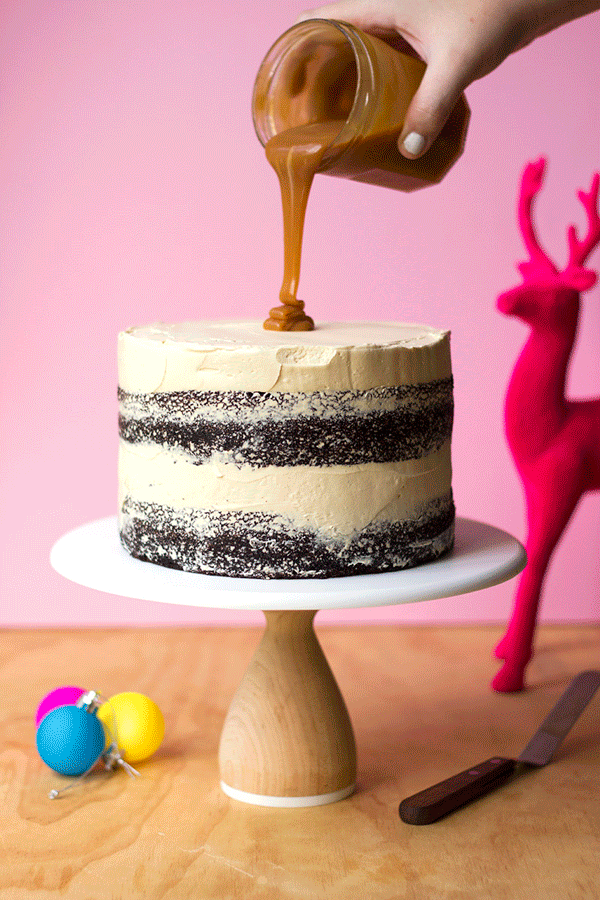 Smoky Salted Caramel Chocolate Layer Cake The Sugar Hit