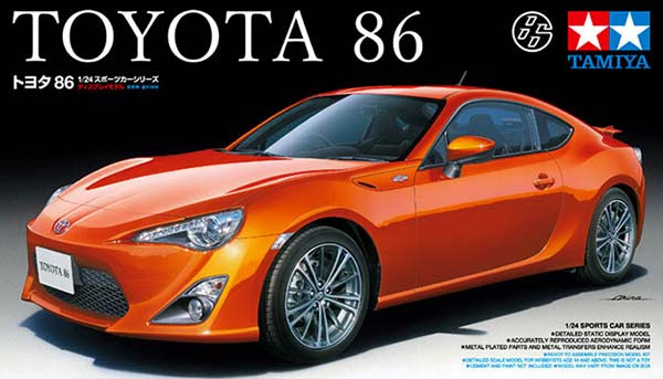 Tamiya 1/24 Toyota 86 (24323) English Color Guide & Paint Conversion Chart 