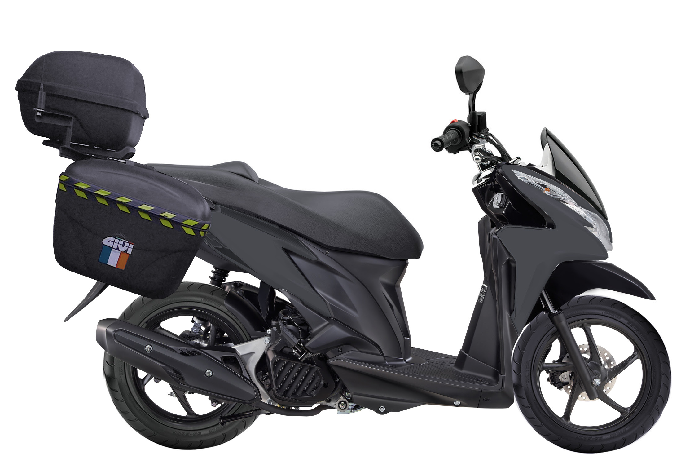 Modif Vario 125 CBS Untuk Touring Model PCX Fushion Model