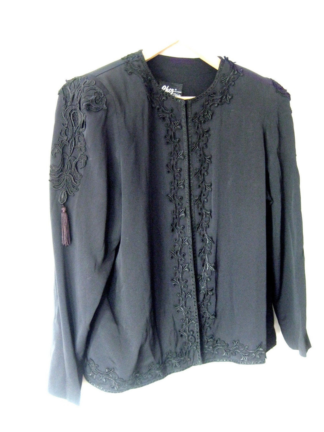 Vintage AMAZING Balmain inspired 80s military jacket