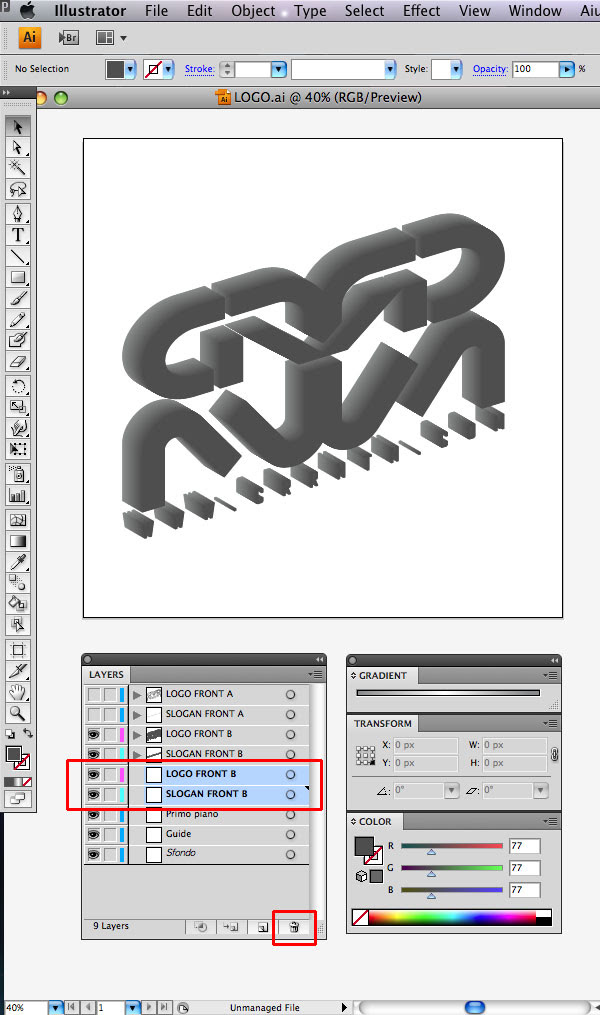 Tạo Typography 3D Thủy Tinh trong Photoshop và Illustrator STEP 14 Tạo Typography 3D Thủy Tinh trong Photoshop và Illustrator