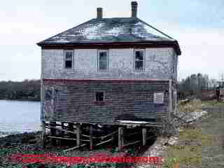 Pier construction, Northern Maine (C) D Friedman