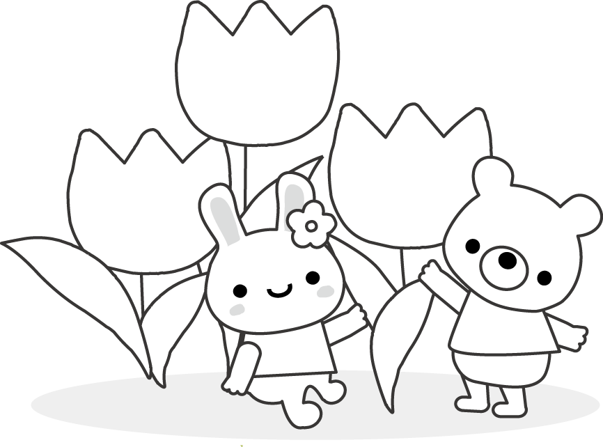 春 チュリップのイラスト 無料イラスト