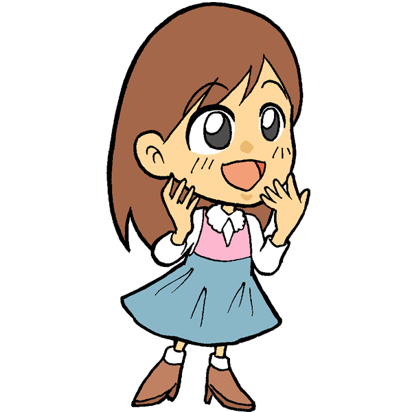 笑顔の女の子のイラスト かわいいフリー素材が無料のイラストレイン