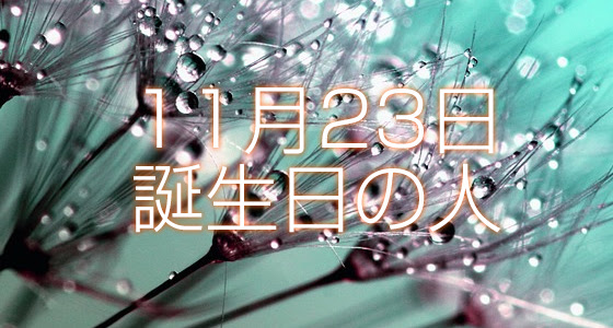 11月23日誕生日生まれの人の運命は 365日トレンディ