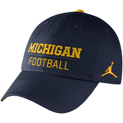 Michigan Wolverines Brand Jordan Heritage 86 Adjustable Hat - Navy
