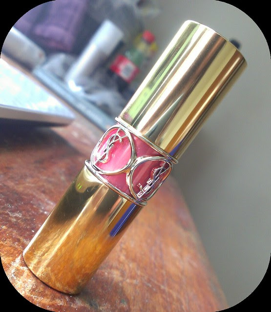 YSL Rouge Volupte Shine Lipstick in 13 Pink in Paris