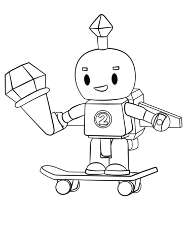 Roblox Robot Coloring Page Free Printable Coloring Pages