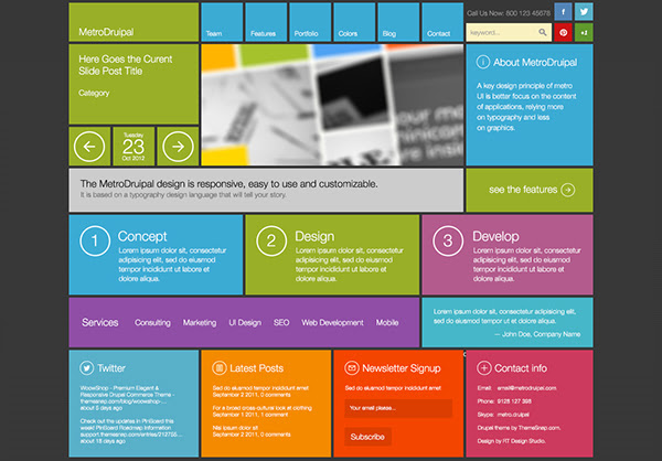 Metro UI Design on Behance
