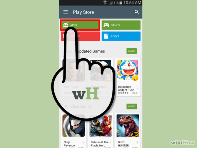 ... home screen this app has many of options for downloading free apps ad