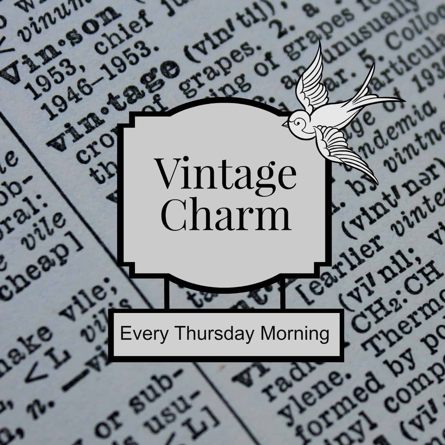 Vintage Charm link party grab button