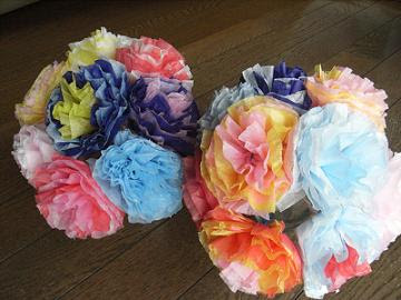 ポップな紙花の花束 晴れ ときどき手作り 楽天ブログ