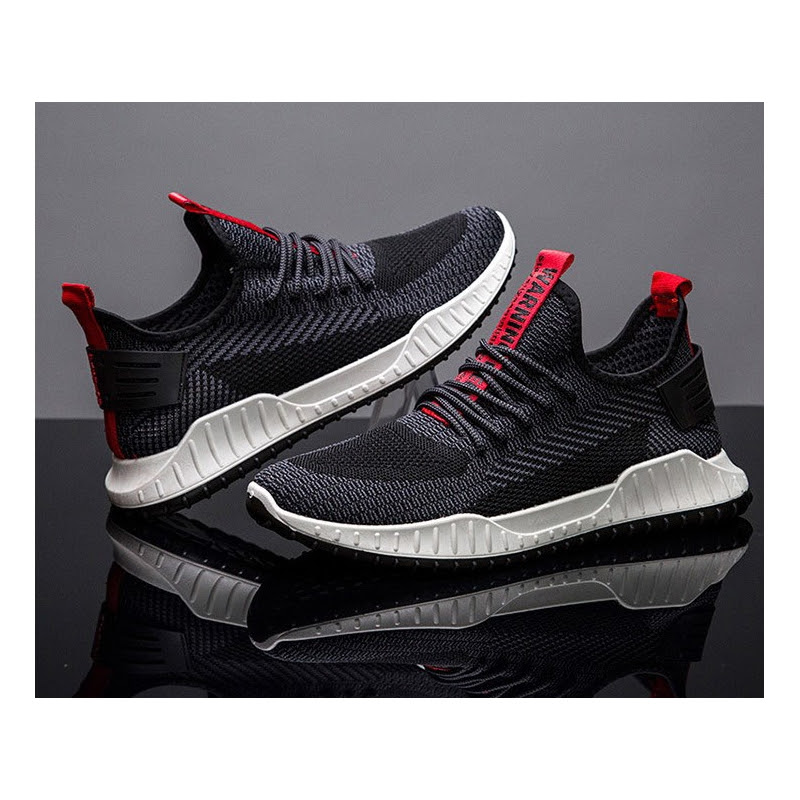 jual sepatu sport pria import model sneakers kanvas mesh keren