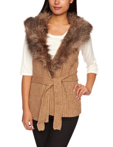 Manteaux sans manche JACKPOT - Veste - Femme - Marron (Light Straw Melange) - FR : M (Taille fabricant : M) LIMITED DISCOUNT TODAY