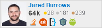 profile for Jared Burrows on Stack Exchange, a network of free, community-driven Q&A sites
