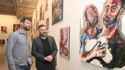 Ben Quilty (left) and Michael Dagostino