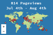 Locations of visitors to this page