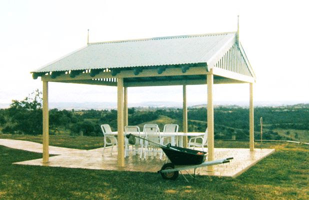 freestanding gable roof pergola | For the Home | Pinterest