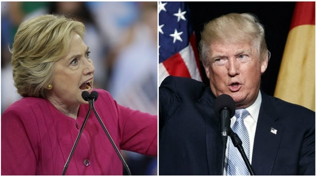 Résultat de recherche d'images pour "premier débat clinton-trump"