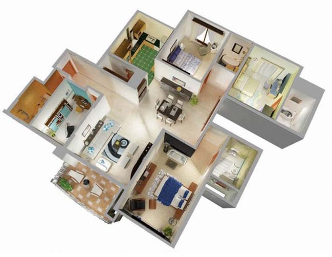 17 Three Bedroom House Floor Plans