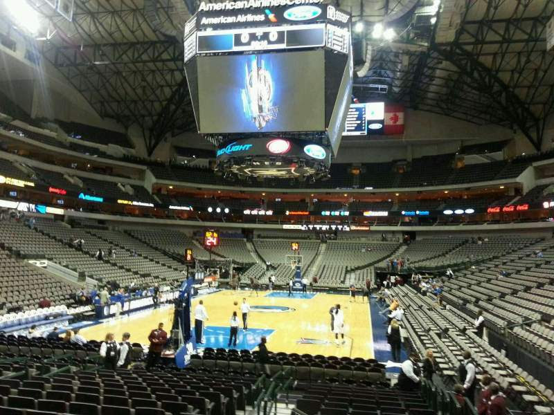 American Airlines Center, section 112, home of Dallas Stars ...