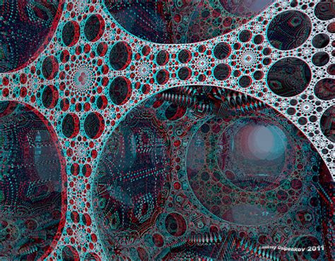 awesome anaglyph  images set  word  power