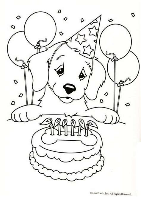 puppy kleurplaat dieren schattig