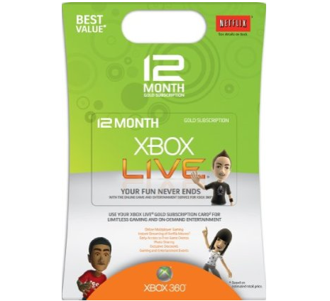 Buy Xbox Live 12 Month Gold Membership [Online Game Code]