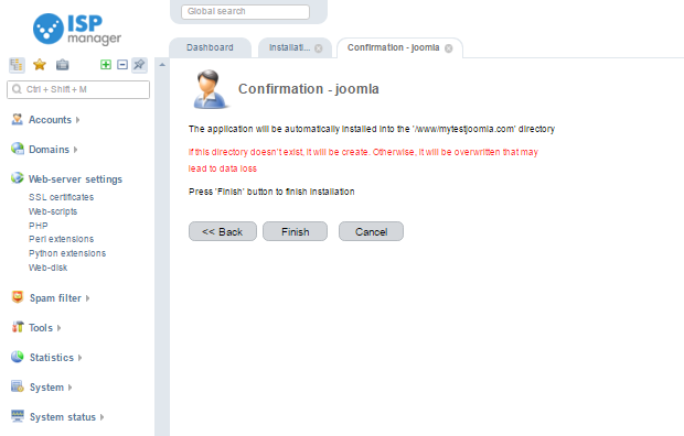 step11  ISPManager Joomla