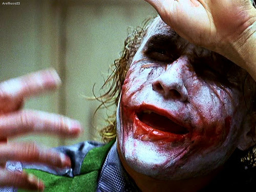 the joker scene portrait