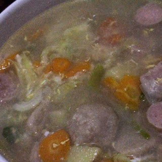 Cara Memasak Sup sayur dan baso sosis yang Lezat dan Mudah