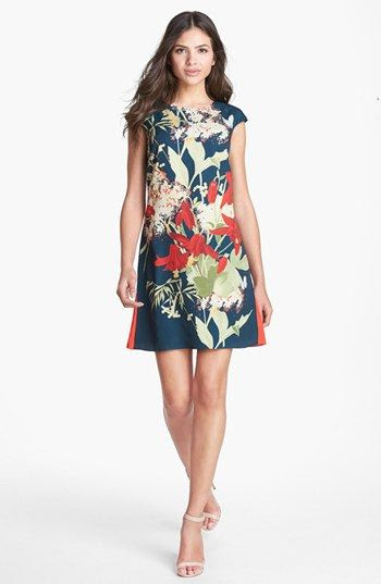 Ted Baker London 'Fortys Bloom' Print Shift Dress | Nordstrom
